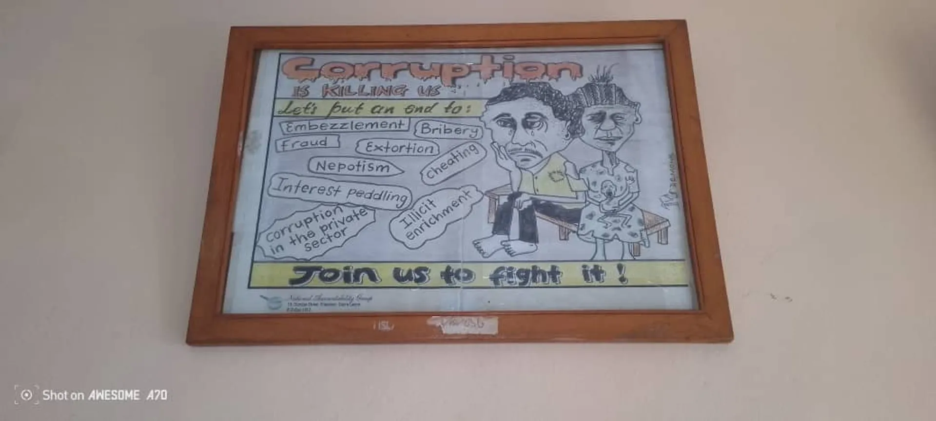 Transparency International Sierra Leone - TISL anti-corruption campaign banner image